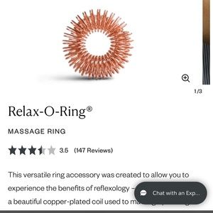 Saje. Brand New In Box. Relax-O-Ring. Copper. Reflexology. NIB.